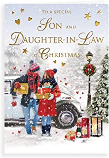 Christmas Card Son & Daughter in Law - 9 x 6 inches - Regal Publishing, C85491