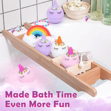 Tacobear Unicorn Bath Bombs for Kids with Jewellery Inside Organic Natural Bath Bombs Gift Set with Bracelet Necklace Bath Fizzies with Flower Scents Unicorn Surprise Birthday Gift for Kids Girls