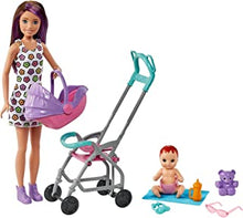 Barbie Skipper Babysitters Inc. Playset with Skipper Babysitter Doll (Brunette), Stroller, Baby Doll & 5 Accessories, Toy for 3 Year Olds & Up