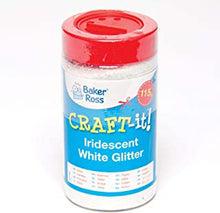 Baker Ross Iridescent White Glitter Shaker for Kids Arts and Crafts — Glitter Container Ideal for Crafting in Classrooms, Schools, and Preschools (Single)