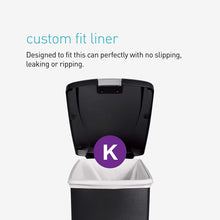 simplehuman CW1363 40L Slim Recycling Kitchen Pedal Bin with Lid Lock, Silent Soft Close Lid, Built In Wheels, Stay-Open Lid, Grey Plastic, W 26.0cm x H 64.0cm x D 49.0cm