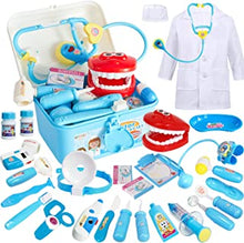 BUYGER Kids Doctors Set Case for Kids Educational Toys for 3 Year Old Boys Medical Play Fancy Dress Up Clothes for Boys, Girls