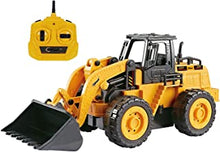 Top Race Remote Control Digger Front Loader Fully Functional RC Tractor Remote Control Tractor 5 Channel Digger Toys Construction Toy Kids Tractor for Boys and Girls