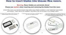 Urbane Men Cut Throat Razor  Stainless Steel Mens Razors for Shaving  Smooth and Precise Single Blade Razor for Barbers, Home Use  Easy to Use Beard Shaper - Blades NOT Included (Silver Steel)