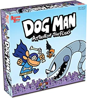 University Games E2:E3Dog Man Attack of the Fleas Board Game | For 2-6 Players 07010 Blue