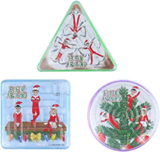 HENBRANDT 6 x Mini Elfin Around Christmas Xmas Maze Puzzle Boys Girls Toys Party Favour Stocking Filler