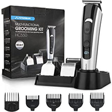 Hangsun Beard Trimmer Men, Hair Clippers Cordless Grooming Kit HC550 For Mustache, Head, Body, Face and Nose Hair USB Rechargeable 10-in-1 Hair Trimmers