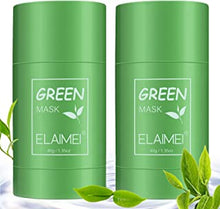 2 PCS Green Tea Mask Stick, Green Tea Mask, Green Tea Cleansing Mask Stick, Face Moisturizes, Oil Control,Deep Pore Cleansing, Blackhead Remover for All Skin Types Men and Women