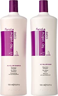 Fanola No Yellow Shampoo + Anti-Yellow Mask - 2000 Ml