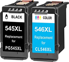 Inkwood PG-545XL CL-546XL Printer ink ,Replacement for Canon 545 546 Ink Cartridges 545 XL and 546 XL ,Black and Tri-colour,for Canon Pixma MG3050 MG2550S MG2950 MG2450 TS3150 TR4550 MG2500 MX495