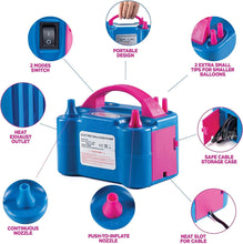 Prextex Premium Electric Balloon Pump - Portable Balloon Pump - for Events - for Birthdays, Weddings, Balloon Arch Kits