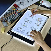 XIAOSTAR Light Box Drawing A4,Tracing Board with Brightness Adjustable for Artists, Animation Drawing, Sketching, Animation, X-ray Viewing (Black)