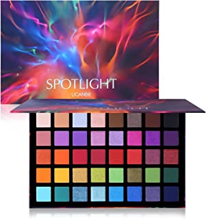 UCANBE Spotlight Eyeshadow Palette Professional 40 Color Eye Shadow Matte Shimmer Makeup Pallet Highly Pigmented Colorful Powder Long Lasting Waterproof Eye Shadow