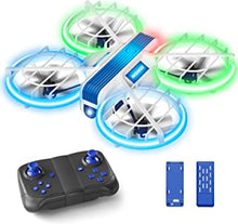 M1 Mini Drone for Kids, RC Drone Toys Gifts for Boys and Girls, Quadcopter with LED Light, Headless Mode, Auto Hover, 2 Batteries, Easy to Fly and Propeller Full Protect Beginners