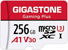 [Gigastone] 256GB Micro SD Card, Gaming Plus, MicroSDXC Memory Card for Nintendo-Switch, Wyze, GoPro, Dash Cam, Security Camera, 4K Video Recording, UHS-I A1 U3 V30 C10, up to 100MB/s, with Adapter
