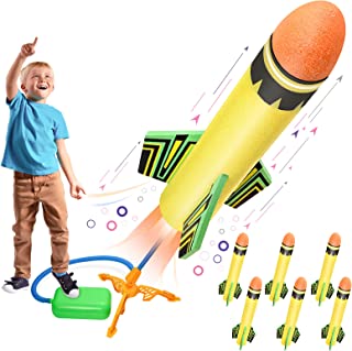 Dislocati 6 PCS Rocket Toy Launcher for Kids - Foam Rocket, Outdoor&Garden Toys - STEM Gifts & Toys