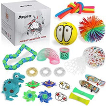 Anpro 24pcs Fidget Toys，Sensory Toys for Autism ADHD People, Stress Balls Anxiety Relief, Stress Relief and Anti-Anxiety Gift for Adults,Party Bag Fillers