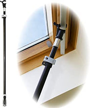 WinHux® 1.2-2.1m Telescopic Window Pole Rod Opener Designed to be Compatible with VELUX® Skylight Roof Windows AND Blinds 2.1 Metre BLACK