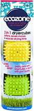 Ecozone Dryer Cubes, Tumble Dryer Balls - new softer material with variable node design. Pack of 2