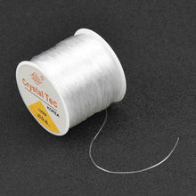 0.8mm Crystal String Stretch Line - 100m Elastic String Bead Cord for Bracelets, Elastic Beaded String, Easily Through Beaded Jewelry, Suitable for DIY Jewelry Making, Necklace Bracelet Beading Thread