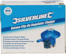 Silverline 940053 Butane Clip-On Regulator 29mbar 21 mm