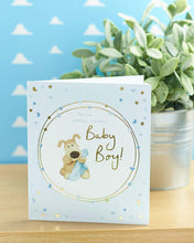 Boofle Baby Boy Congratulations Card - New Baby Card - Sweet Design