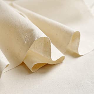 On Trend Fabrics Calico 100% unbleached Cotton Fabric - 150cm wide medium weight cream colour - sold by the metre