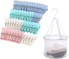 50 Pcs Clothes Pegs with a Washing Basket, Plastic Laundry Pegs Non-Slip Washing Pegs Strong Grip Washing Line Pegs for Home and Garden