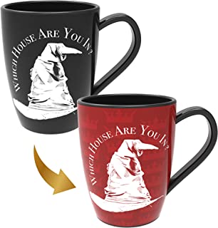 Harry Potter Sorting Hat Mug - Gryffindor | Heat Reveals The Hidden Hogwarts House | Thermal Pattern Change