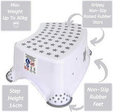 Babycurls Little Journey Toilet Training Kids Non Slip Up Step Stool + Toilet Training Seat Combo Unisex White for Safe Toddler Loo Potty Training in The Bathroom and Home