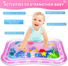 HahaGift Baby Toys 0-6-12 Months Girls Gifts, Baby Stuff for Newborn Toys 0-3-6 Months Inflatable Baby Tummy Time Water Mat Sensory Toys for 0-3-6-12 Months Development Activity Toys 6 to 12 Months