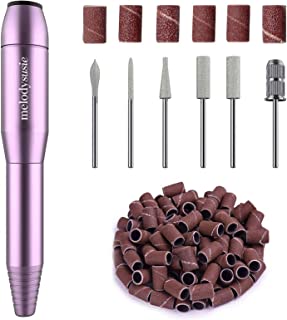 MELODYSUSIE Sheen Electric Nail Files for Beginners, 20000RPM Nail Drill for Acrylic Nails, Compact Electric Nail Drill Machine Manicure Pedicure Set, UK Plug Electronic equipment