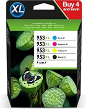 953XL High Yield Remanufactured Ink Cartridges Black/Cyan/Magenta/Yellow,Multipack WISETA Replacement for HP 953 XL Compatible with Officejet Pro 7720 7730 7740 8210 8218 8710 8720 8725 8728 8730 8740