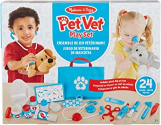 Melissa and Doug Pet Vet Set for Kids Toys | Pretend Play Vet Kit for Kids Vet Toys | Dog & Cat Plush Stuffed Animal Toys for 3 Year Old Girls Gifts | Role Play Toys for 3+ Year Old Girls or Boys 3-6