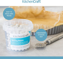 KitchenCraft Ceramic Baking Beans for Blind Baking Pastry, Washable and Reusable, Heatproof Ceramic, 500g