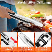 Grilliance 30pcs Stainless Steel Grill Tools Set for Men Gift Birthday, Heavy Duty BBQ Accessories Kit with Bag and Grill Mat, Portable Grilling Utensils for Outdoor Camping Brown