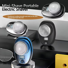 USB Mini Shaver,Pocket Size Mini Shaver with Led Charge Indicator,Dry Shave & Wet Electric Razor for Men, Easy One-Button Use Suitable for Face,Beard (Silver)