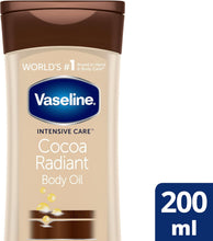 Vaseline Intensive Care Cocoa Radiant Body Oil 100% natural cocoa butter for dry skin 200 ml