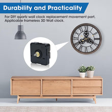 Quartz Wall Clock Mechanisms Replacement 12888 Movement Silent Mechanism DIY Motor Tool Ultra-Silent Battery Powered Operated Clock Part Repair Kit for Home Office Restaurant Hotel Classroom