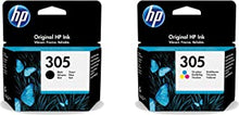 Multipack of 2 Black and Colour Ink Cartridges for HP Envy 6010 6020 6022 Printer - Full Ink