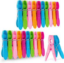 Pegs 50 PC, Clothes Pegs Plastic with Durable Spring, Assorted Colours Laundry Pegs, Non Slip Laundry Clips Clothespins for washing line Home Clothes