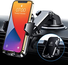 VANMASS Car Phone Holder PRO [A Touch of Luxury] Universal Mobile Phone Holder for Car Dashboard Windscreen Vent, Car Phone Mount Stand Cradle for iPhone X 13 Pro Max 12 11 Samsung Xiaomi Pixel,Black