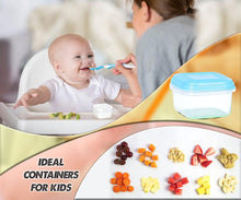 8pcs Plastic Mini Storage Boxes Baby Weaning Feeding Freezer Food Pots Containers 120 ml