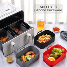 Silicone Air Fryer Liners, Reusable Air Fryer Silicone Liner, Air Fryer Accessories for Ninjas Dual Air Fryer AF300UK, AF400UK & Tower T17088,Silicone Air Fryer Liners Basket (Black)