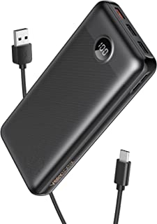 Power Bank 30000mAh 20W, PD 3.0 & QC 3.0 USB C Fast Charging Portable Charger with 4 Outputs, VEEKTOMX High-Capacity External Battery Pack Compatible with iPhone/iPad/Samsung Note10+/ S21 S22 Ultra