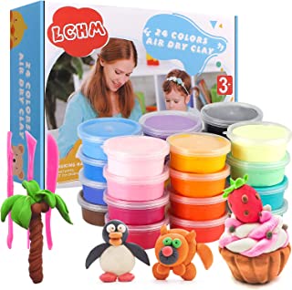 24 Colors Air Dry Clay Modeling Clay Set Magic Clay Studio Toy No-Toxic Ultra Light Clay Creative Art DIY Crafts Gift for Kids