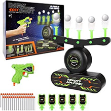 Electric Target for Nerf Guns, Floating Target w/ Toy Gun, 30 Luminous Foam Darts,10 Hover Floating ball, 5 Flip Targets, USB Rechargeable, Kids shooting Game Toy, Gift for Boys Girls 6-13