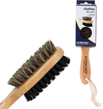 Korbond Double Sided Clothes Brush, Multi-Colour, 5.2 x 5.3 x 22.8 centimetres