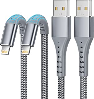 iPhone Charger Cable Lightning Cable 2Pack 3FT/1M [MFi Certified] iPhone Chargers Nylon Braided Fast Charger Charging Cable for iPhone14/13/12/11/Pro/XS/XR/X/8/8 Plus/ 7 Plus/6/6s/5/iPad