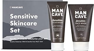 ManCave Sensitive SkinCare Set - 2 Skincare Essentials Suitable for Sensitive Skin - Vegan